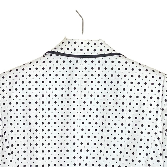 Tahari Arthur S. Levine White and Black Polka Dot Blazer. Size 6P - Picture 4 of 7